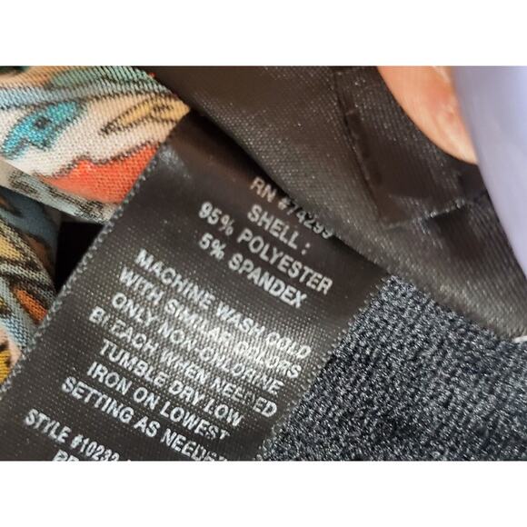 Enfocus Studio Women Multicolor Polyester V-Neck Long Sleeve Knee Length Dress 6 - Picture 10 of 13